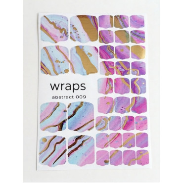 Wraps Stickers - Nálepky na estetickú pedikúru - ABSTRACT